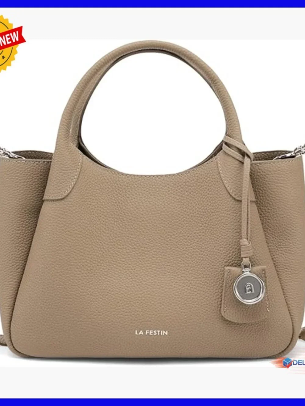 Genuine Leather Top Handle Crossbody Satchel Purse with Adjustable Strap